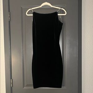 INC Elegant Black Velvet Dress